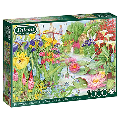 Jumbo 11282 Flower Show: The Water Garden-1000 Teile Zubehör, Mehrfarben von Jumbo Spiele