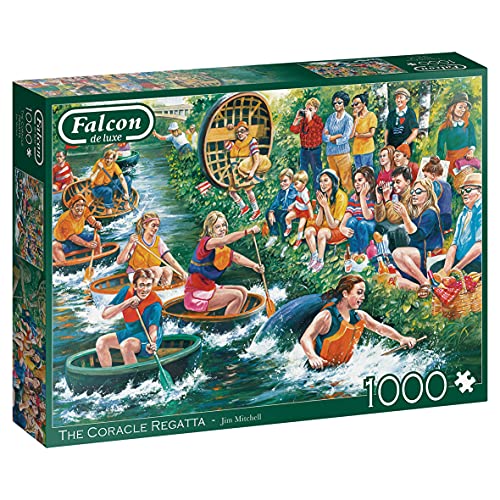 Falcon 11338 The Coracle Regatta-1000 Teile Puzzlespiel, Mehrfarben von Jumbo