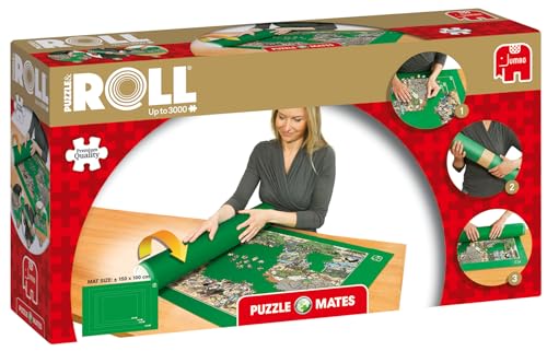 Jumbo Spiele Puzzle & Roll - Puzzlematte zum Ausrollen für bis zu 3000 Teile Puzzlezubehör von Jumbo