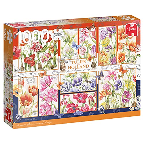 Jumbo 18852 Holländische Tulpen-1000 Teile Puzzlespiel, Mehrfarben von Jumbo Spiele
