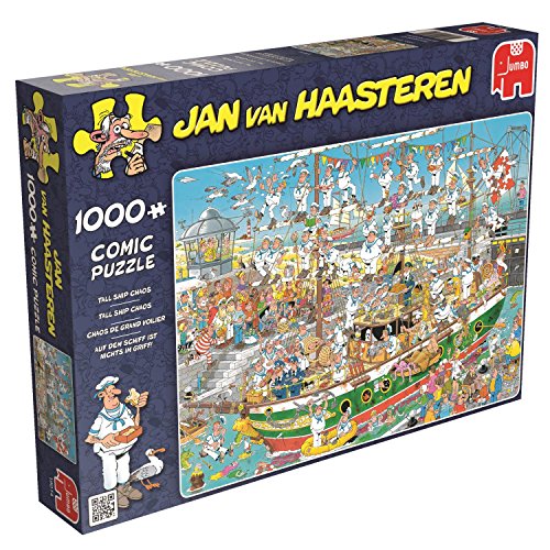 Diset 19014 Jan Van Haasteren-Chaos des großen Segelboots Puzzle 1000 Teile von Diset