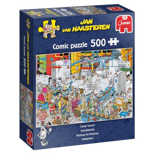 Jumbo Spiele Jan van Haasteren Süßigkeiten Fabrik - Puzzle 500 Teile - Puzzle ab 10 Jahren von Jumbo Spiele