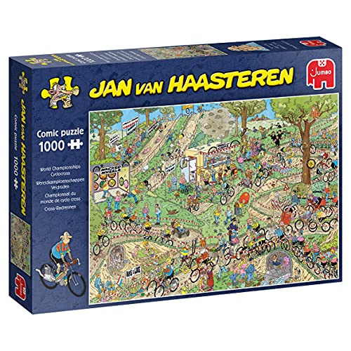 Jan van Haasteren Jumbo Spiele Jan van Haasteren Puzzle 1000 Teile - WM Cyclocross – ab 12 Jahren – Comic Puzzle von Jumbo