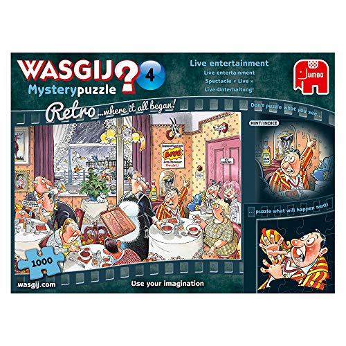 Jumbo Spiele Wasgij Retro Mystery 4 Live Unterhaltung - Puzzle 1000 Teile von Jumbo