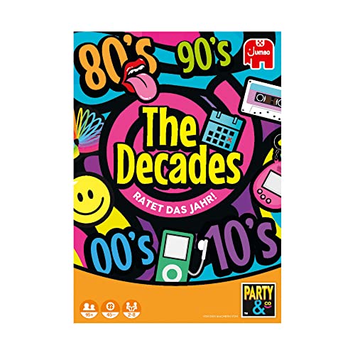 Jumbo Spiele The Decades Partyspiel ab 16 Jahren – Gesellschaftsspiel für 2 bis 8 Spieler - von den Machern von Party & Co. von Jumbo