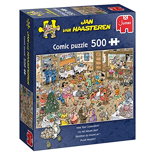 Jan van Haasteren – Prosit Neujahr – ab 12 Jahren – 500 Teile, Comic Puzzle von Jan van Haasteren