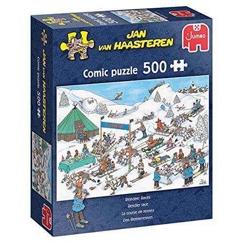 Jan van Haasteren Jumbo Spiele Jan van Haasteren Rentier-Rennen - Puzzle 500 Teile - Puzzle ab 10 Jahren von Jumbo