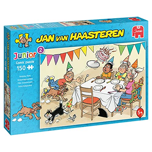 Jumbo Spiele Jan van Haasteren Junior Geburtstagsparty - Puzzle 150 Teile - Puzzle ab 5 Jahren von Jan van Haasteren
