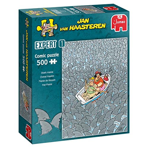 Jan van Haasteren Jumbo Spiele Jan van Haasteren Hai-Wahnsinn - Puzzle 500 Teile - Puzzle ab 10 Jahren von Jan van Haasteren