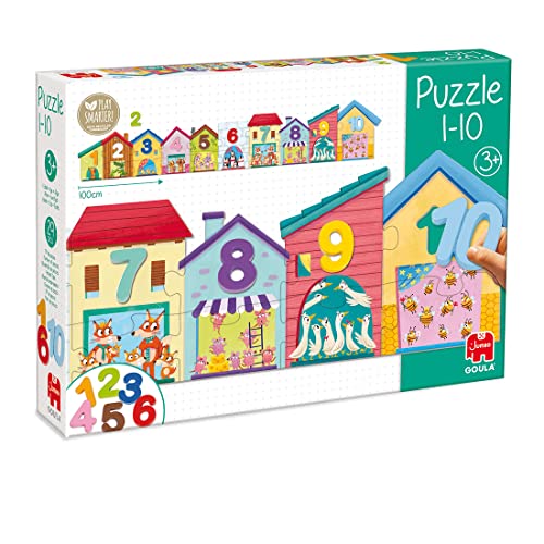 Goula Jumbo Spiele GOULA - Buntes Holzpuzzle mit Zahlen von 1 bis 10 - Lernspiel für Kinder ab 3 Jahre Goula Jumbo Spiele GOULA - Buntes Holzpuzzle mit Zahlen von 1 bis 10 - Lernspiel für Kinder ab 3 Jahre von Goula