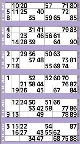 Jumbo Bingo-karten polster 600 Tickets per Polster 6 ansicht vielzahl von farben - Lila Jumbo Bingo-karten polster 600 Tickets per Polster 6 ansicht vielzahl von farben - Lila von Disney