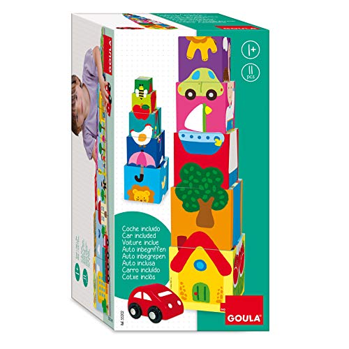 Goula Cubos Apilables Coches von Jumbo