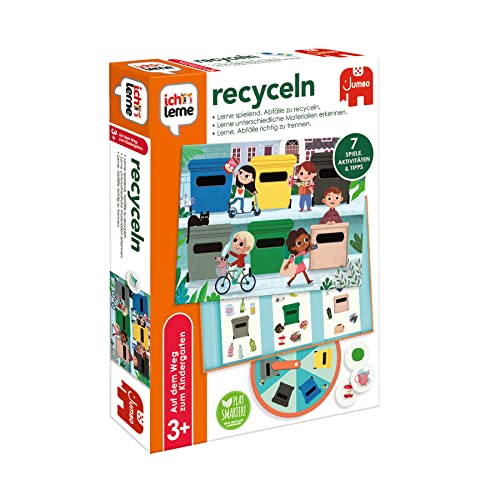 Jumbo Spiele ich lerne recyceln – Lernspiel ab 3 Jahren für den Umgang mit Recycling -  Kinderspiel für Vorschule Kindergarten von Jumbo