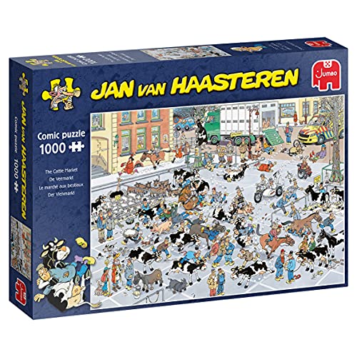 Jumbo Puzzles Spiele Jan van Haasteren Der Vieh-Markt - Puzzle 1000 Teile von Jumbo