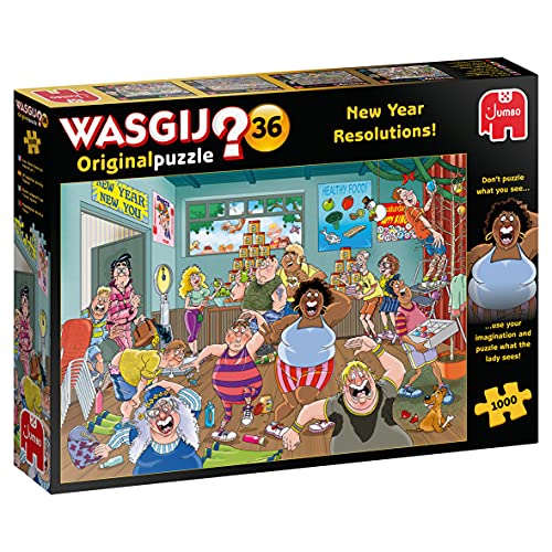 Wasgij, Original 36 - Gute Vorsätze fürs neue Jahr!, Puzzle 1000 Teile Erwachsene von Jumbo