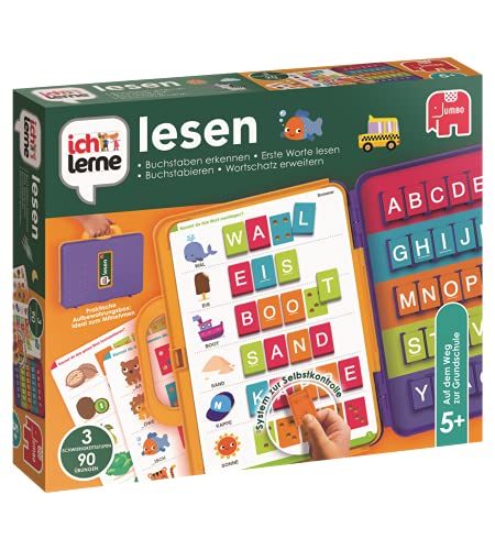 Jumbo Spiele - Ich lerne Lesen - Lernspiele ab 5 Jahren - für 1 Spieler - Vorschule Kindergarten von Jumbo