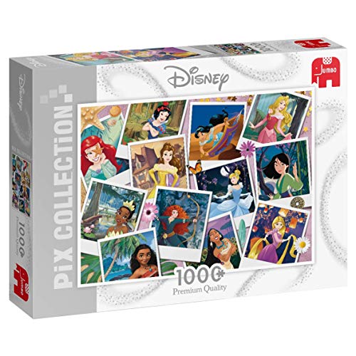 Jumbo Spiele 19763 Piece Jigsaw Disney Princess Pix Collection Puzzle Prinzessin Selfies 1000 Teile, Multi von Jumbo