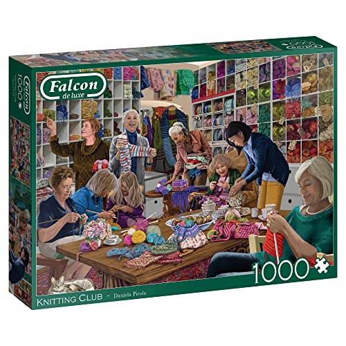 Jumbo Spiele Falcon Knitting Club 1000 Teile - Puzzle für Erwachsene von Jumbo Spiele