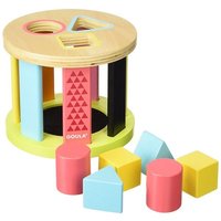 Goula 53455 - Geometrisches Formen-Steckspiel Trommel, Holz von Jumbo Spiele