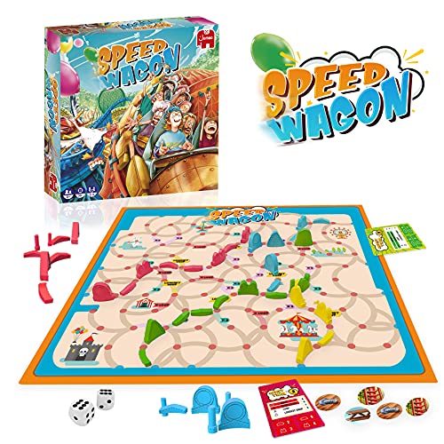 Jumbo Spiele Speedwagon Brettspiel – Gesellschaftsspiel ab 8 Jahren - 2 bis 4 Spieler von Jumbo