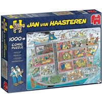 Jumbo 20021 - Jan van Haasteren, Kreuzfahrtschiff, Comic-Puzzle, 1000 Teile von Jumbo Spiele