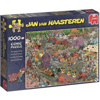 Jumbo 19071 - Jan van Haasteren, Die Blumenparade, Flower Parade, Comic Puzzle, 1000 Teile von Jumbo Spiele