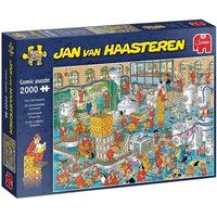 Jumbo 20064 - Jan van Haasteren, In der Craftbier-Brauerei, Comic-Puzzle, 2000 Teile von Jumbo Spiele
