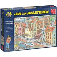 Jumbo 20041 - Jan van Haasteren, Das fehlende Puzzleteil, Comic-Puzzle, 1000 Teile von Jumbo Spiele