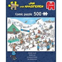 Jumbo 20051 - Jan van Haasteren, Das Rentierrennen, Comic-Puzzle, 500 Teile von Jumbo Spiele