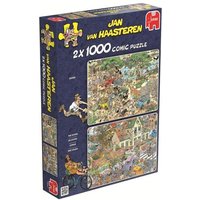 Jumbo Spiele - Jan van Haasteren - Safari & Sturm, 2x 1000 Teile Jumbo Spiele - Jan van Haasteren - Safari & Sturm, 2x 1000 Teile von Jumbo Spiele