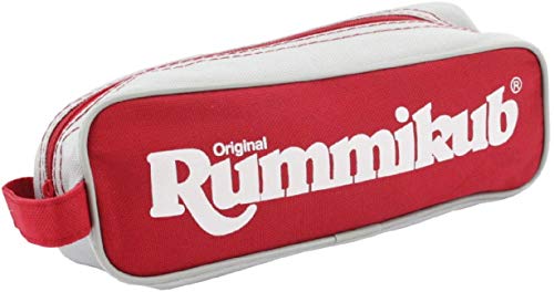 Jumbo Spiele Original Rummikub Travel Pouch - der Spieleklassiker mit kleiner Tasche für Reisen und zum Mitnehmen - Gesellschaftsspiel für Erwachsene und Kinder ab 7 Jahren - 2 bis 4 Spieler von Jumbo