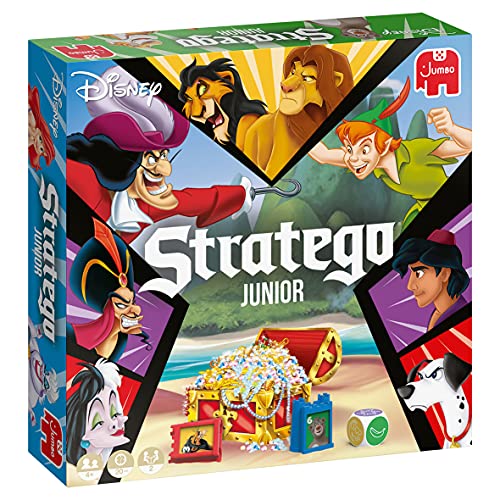 Jumbo Spiele Stratego Junior Disney – Der Spieleklassiker als Familienspiel mit den beliebtesten Disney-Charakteren – Spiel ab 4 Jahren für Kinder von Jumbo