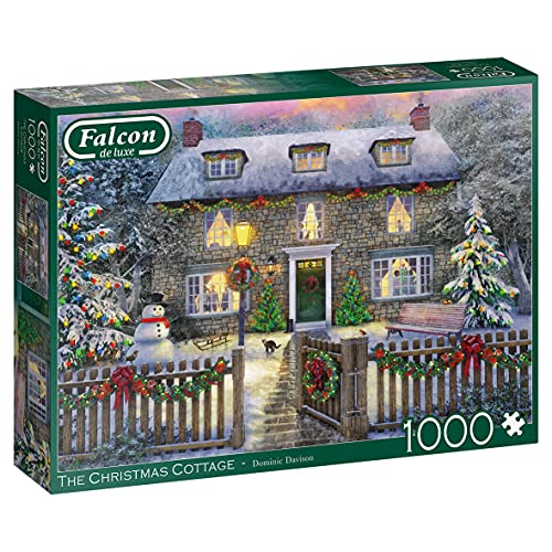 Falcon 11313 The Christmas Cottage-1000 Teile de Luxe Puzzlespiel, Mehrfarben Falcon 11313 The Christmas Cottage-1000 Teile de Luxe Puzzlespiel, Mehrfarben von Jumbo