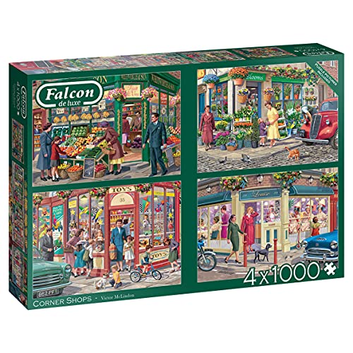 Falcon de Luxe Corner Shops - 4X 1000 Teile von Jumbo
