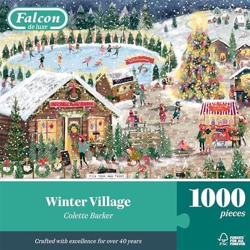 Falcon – Winter Village (1000 Teile) von Jumbo