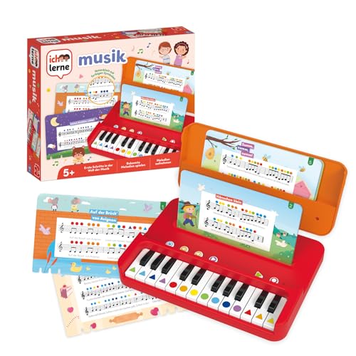 Ich lerne Musik - Musik-Lernspiele für Kinder - Noten Lernen und Melodien aufnehmen - Inkl. 12 Blättern beliebter Kinderlieder & Tragetasche - ab 5 Jahren von Jumbo