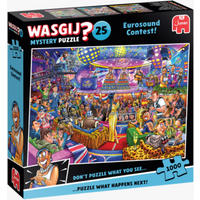 JUMBO 1110100591 Puzzle 1000 Teile Wasgij Mystery 25 - Eurosound Contest! von Jumbo