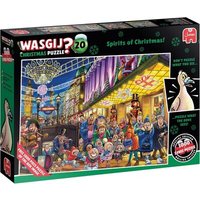 JUMBO 1110100598 Puzzle 2 x 1000 Teile Wasgij Christmas 20 - Weihnachtsgeister! von Jumbo