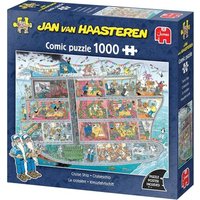 JUMBO 1110100605 Puzzle 1000 Teile Jan van Haasteren - Kreuzfahrtschiff von Jumbo