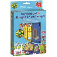 JUMBO 12765 Gänsespiel & Schlangen und Leitern Kompaktspiel von Jumbo