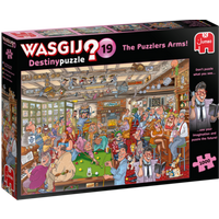 JUMBO 19166 Puzzle Wasgij Destiny 19 - Die Kneipe „Im Puzzle-Eck“! - 1000 Teile von Jumbo
