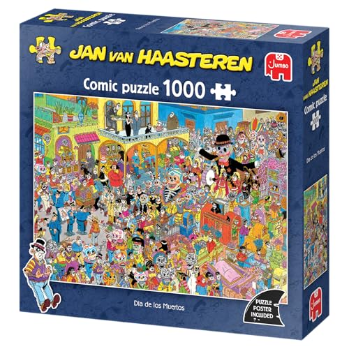 Jan Van Haasteren – JVH – Dia de Los Muertos – Puzzle für Erwachsene – Lustig – Karton 100% recycelt – 1000 Teile Jumbo von Jumbo