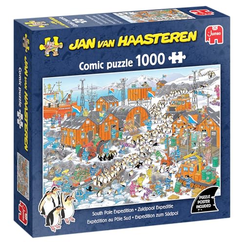Jan Van Haasteren – JVH – Versand an den Südpol – South Pole Expedition – Puzzle für Erwachsene – 100% recycelter Karton – 1000 Teile Jumbo von Jumbo