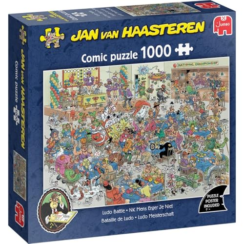 Jan Van Haasteren - Mensch ärger Dich Nicht - Puzzle 1000 Teile von Jan van Haasteren