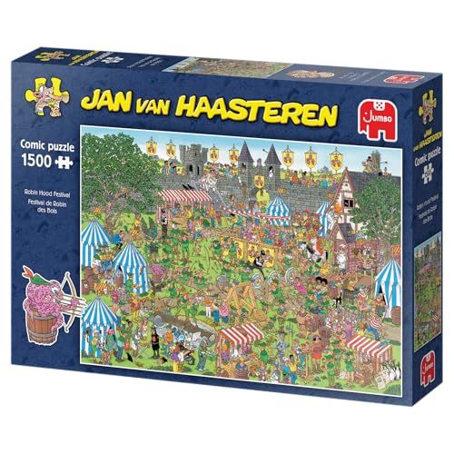 Jan Van Haasteren Robin Hood Festival für Erwachsene, lustig, 100% recycelter Karton, 1500 Teile Jumbo Jan Van Haasteren Robin Hood Festival für Erwachsene, lustig, 100% recycelter Karton, 1500 Teile Jumbo von Jumbo