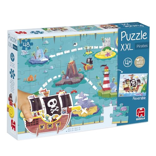 Jumbo 1110700209 Pirates XXL Puzzle Puzzlespiel, Mehrfarbig von Jumbo