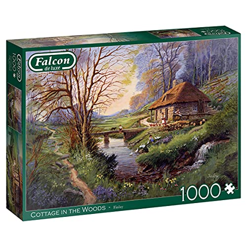 Jumbo, Falcon de Luxe - Cottage in The Woods, Puzzles für Erwachsene, 1000 Teile Jumbo, Falcon de Luxe - Cottage in The Woods, Puzzles für Erwachsene, 1000 Teile von Jumbo