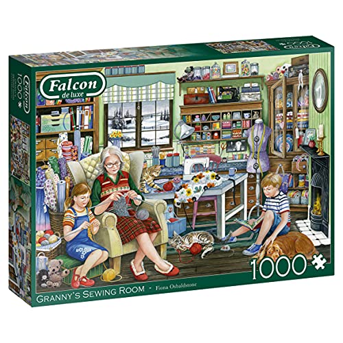 Jumbo, Falcon de Luxe - Granny's Sewing Room, Puzzles für Erwachsene, 1000 Teile von Jumbo