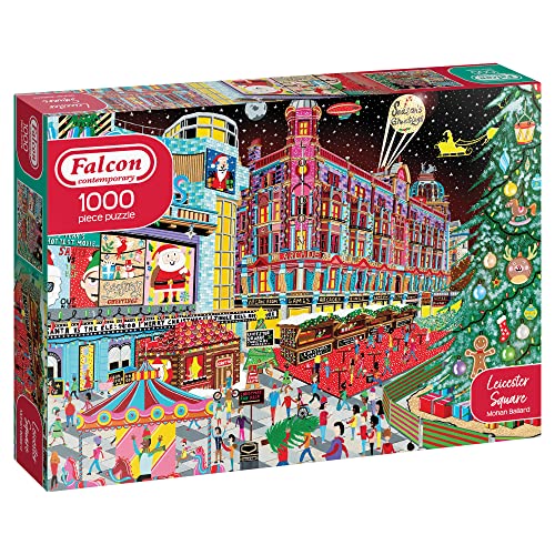 Jumbo, Falcon Contemporary - Leicester Square at Christmas, Puzzles für Erwachsene, 1000 Teile Jumbo, Falcon Contemporary - Leicester Square at Christmas, Puzzles für Erwachsene, 1000 Teile von Jumbo