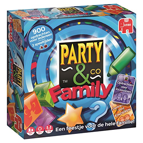 Party & Co. Quizspiele für Familien, Kinder und Erwachsene - Brettspiel (Quizspiele, Kinder und Erwachsene, 25 Minuten, 50 Minuten, Jungen/Mädchen, 8 Jahre und älter) - (niederländische Version) von Jumbo